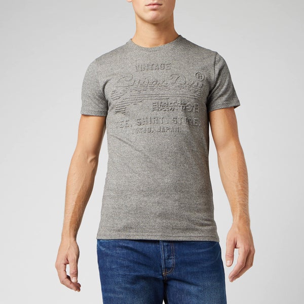 Superdry Men's Shirt Shop Embossed T-Shirt - Jasper Grey