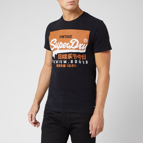 Superdry Men's Vintage Logo T-Shirt - Black