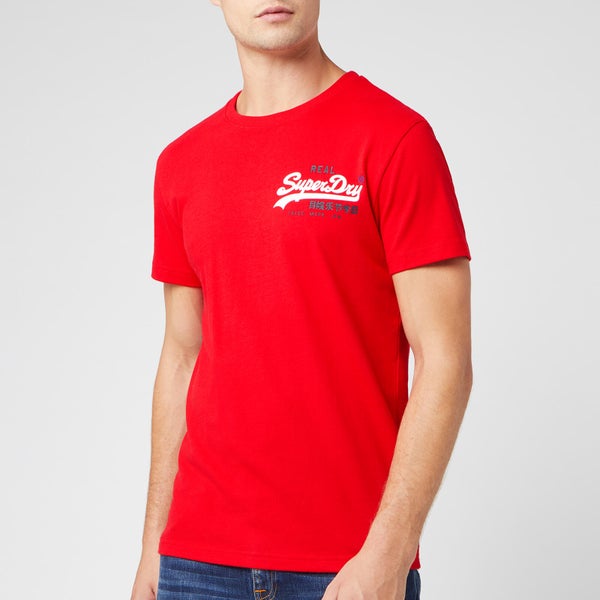Superdry Men's Vintage Logo Racer T-Shirt - Rouge Red