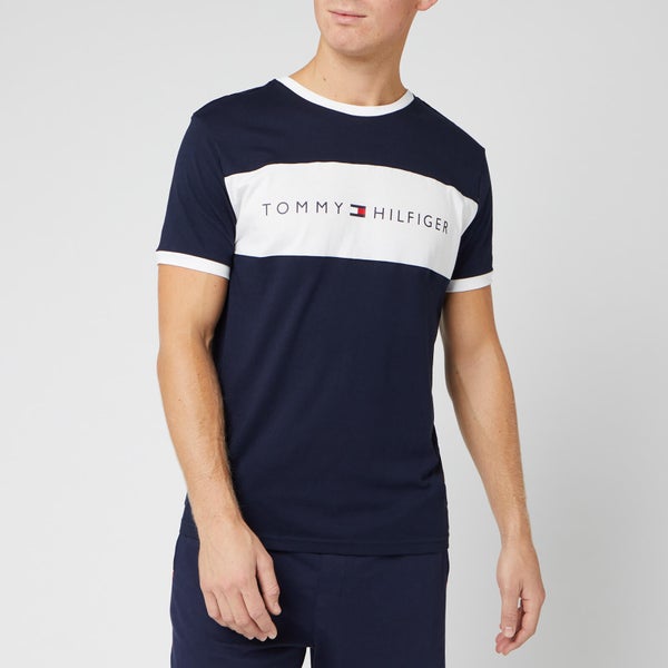 Tommy Hilfiger Men's Flag Logo Crewneck T-Shirt - Navy Blazer