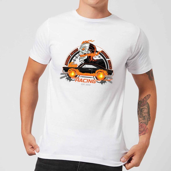 Marvel Ghost Rider Robbie Reyes Racing Men's T-Shirt - White