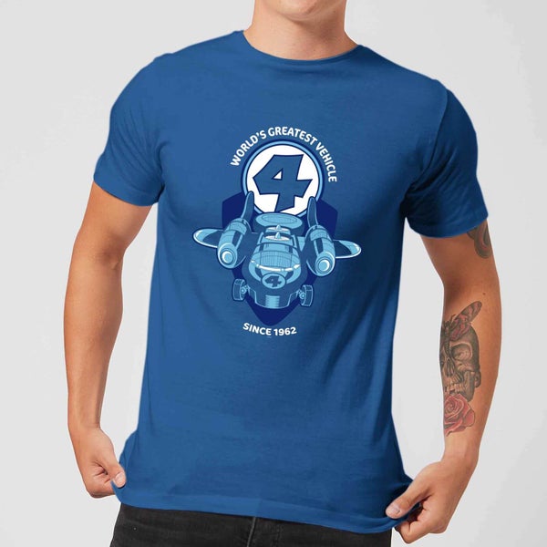 Marvel Fantastic Four Fantasticar Men's T-Shirt - Royal Blue