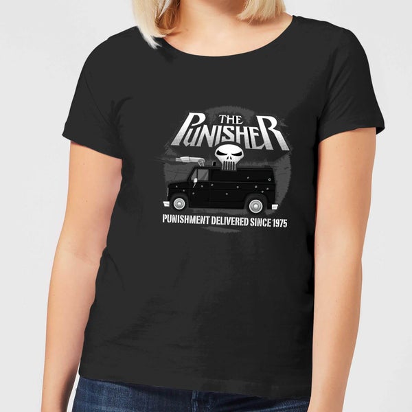 Marvel The Punisher Battle Van Women's T-Shirt - Black