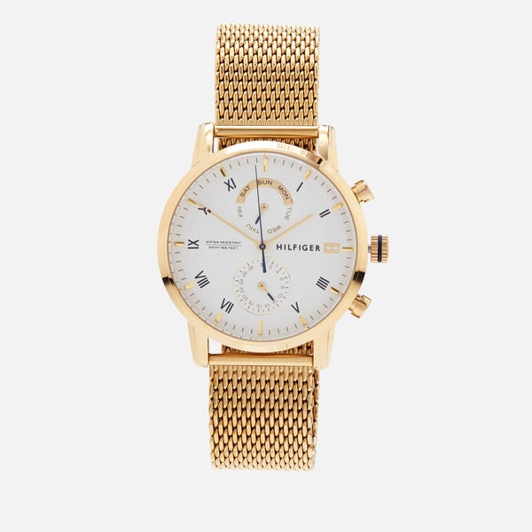 Tommy Hilfiger Men's Kane Mesh Strap Watch - Gold