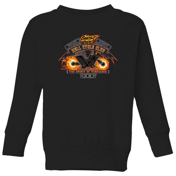 Marvel Ghost Rider Hell Cycle Club Kids' Sweatshirt - Black
