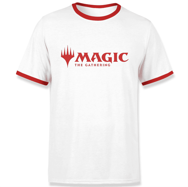 Magic The Gathering Logo Men's Ringer - White/Red