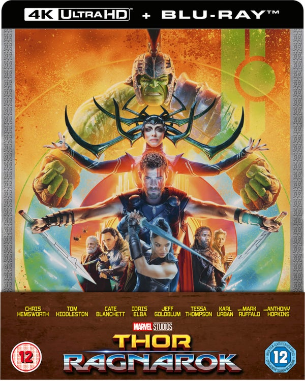 Thor Ragnarok – 4K Ultra HD (Includes 2D Blu-ray) Zavvi Exclusive Steelbook