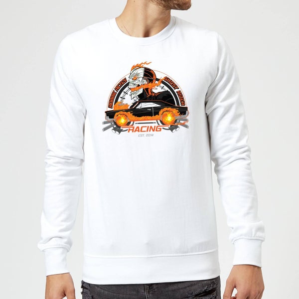 Marvel Ghost Rider Robbie Reyes Racing Sweatshirt - White