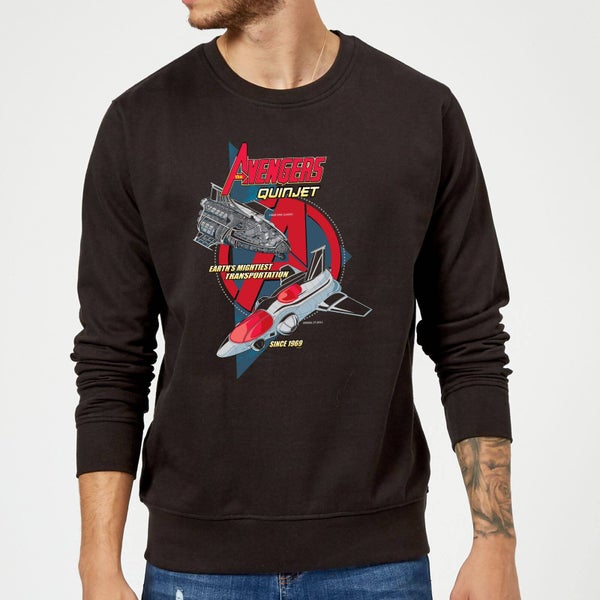Marvel The Avengers Quinjet Sweatshirt - Black
