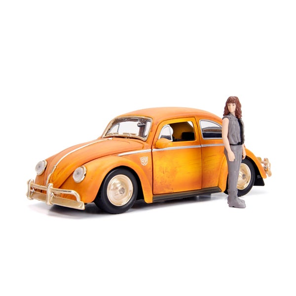 Jada Die Cast 1:24 Bumblebee VW Beetle with Figure