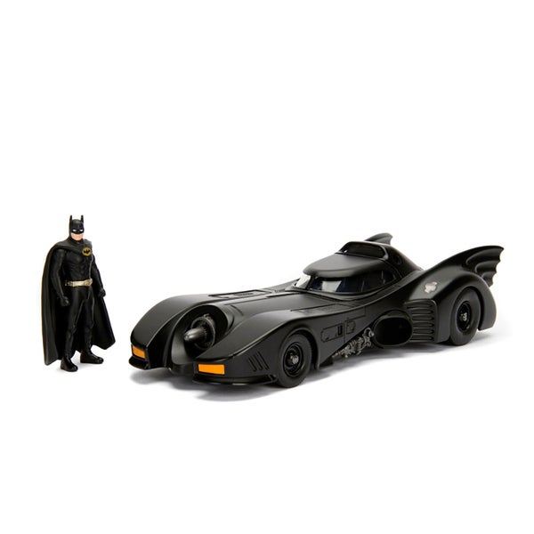 Figurine moulée échelle 1:24 Jada Batmobile 1989 avec Batman