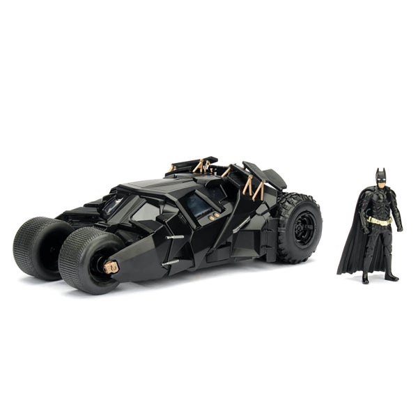 Figurine moulée échelle 1:24 Jada Batmobile 2008 avec Batman
