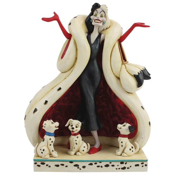Disney Traditions - Les mignons et les cruels (Figurine Cruella et chiots)