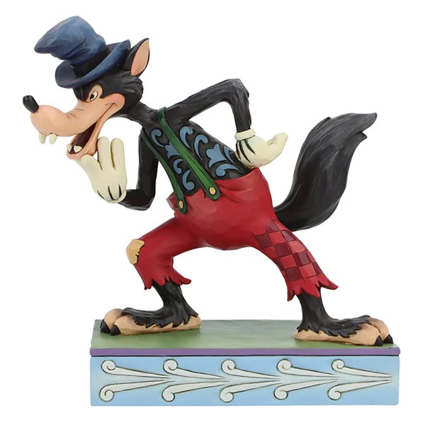 Disney Tradities - I'll Huff and I'll Puff! (Silly Symphony Grote Boze Wolf Beeldje)