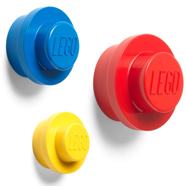 LEGO Wall Hanger Set - Red/Blue/Yellow