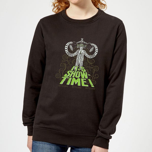 Beetlejuice It's Show-Time Women's Sweatshirt - Black