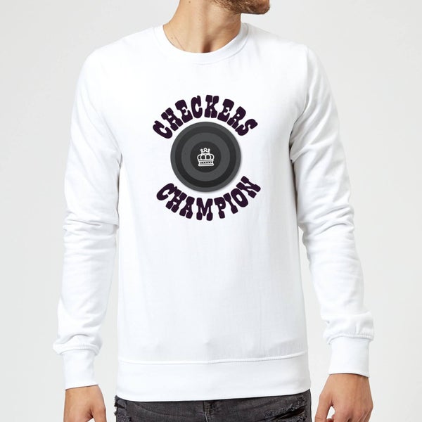 Checkers Champion Black Checker Sweatshirt - White