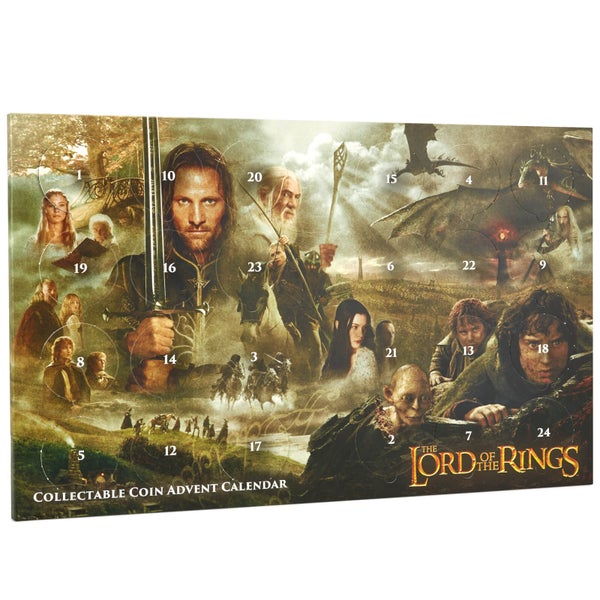Lord of the Rings Limited Edition verzamelmunten adventskalender - Zavvi Exclusive