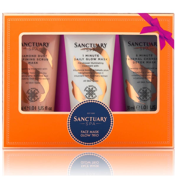 Sanctuary Spa Facemask Glow Trio (Worth AED70)