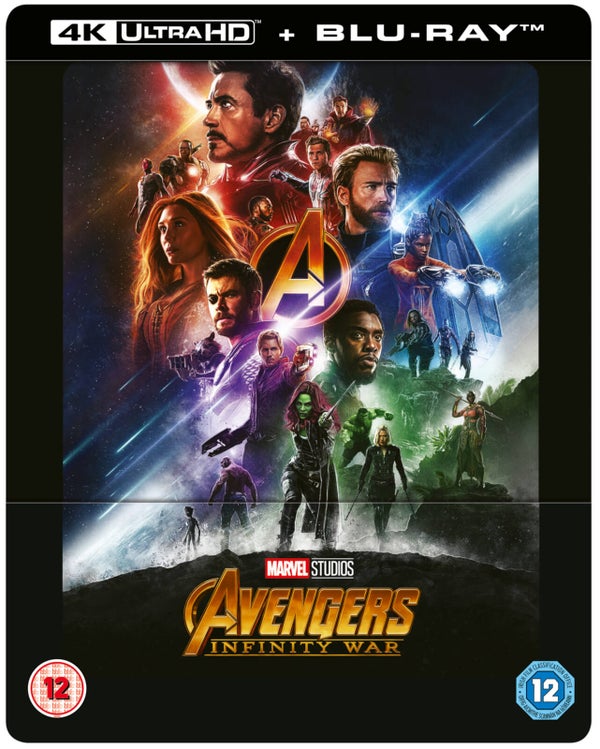 Avengers Infinity War 4K Ultra HD (inkl. 2D Blu-ray) - Zavvi Exclusives Lenticular Steelbook