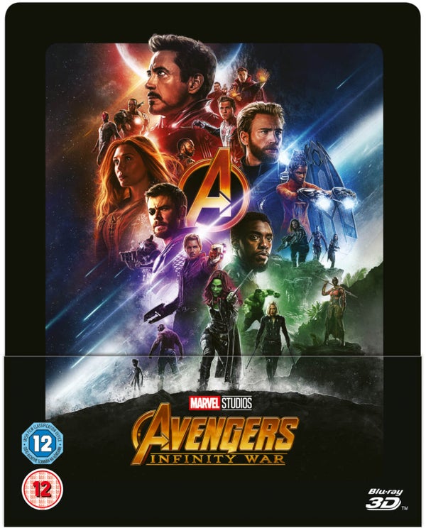 Avengers Infinity War 3D (Includes 2D Blu-ray) - Zavvi UK Exclusive Lenticular Steelbook