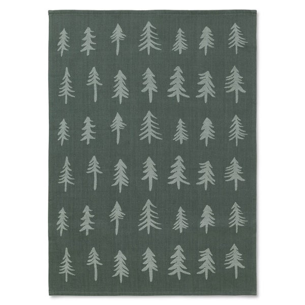 Ferm Living Christmas Tea Towel - Dark Green