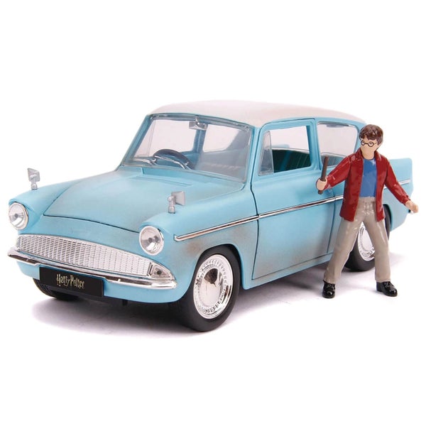 Jada Die Cast 1:24 Harry Potter 1959 Ford Anglia with Figure