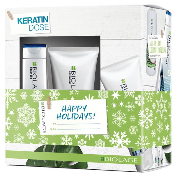 Biolage KeratinDose Haircare Gift Set Collection for Damaged Hair