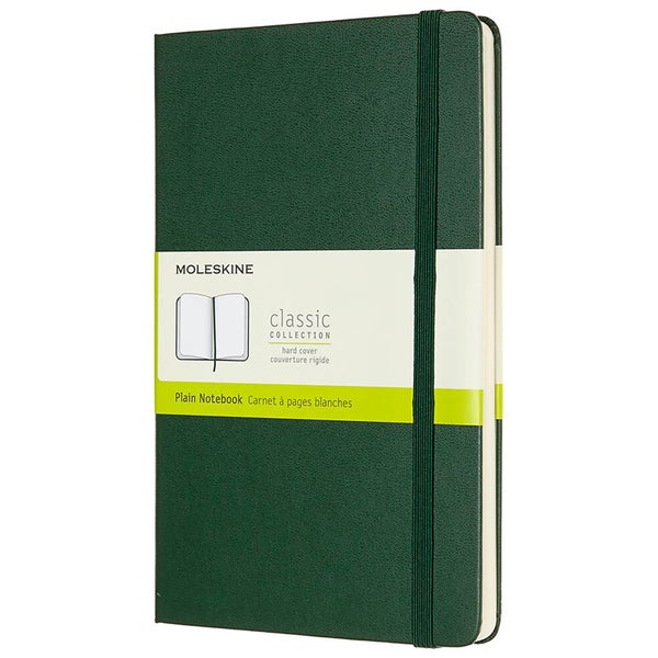 Moleskine Classic Plain Hardcover Large Notebook - Myrtle Green