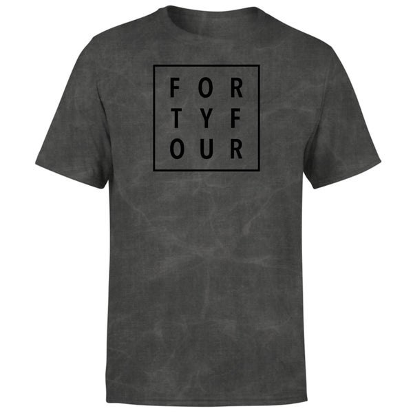 How Ridiculous Forty Four Square T-shirt - Black Acid Wash