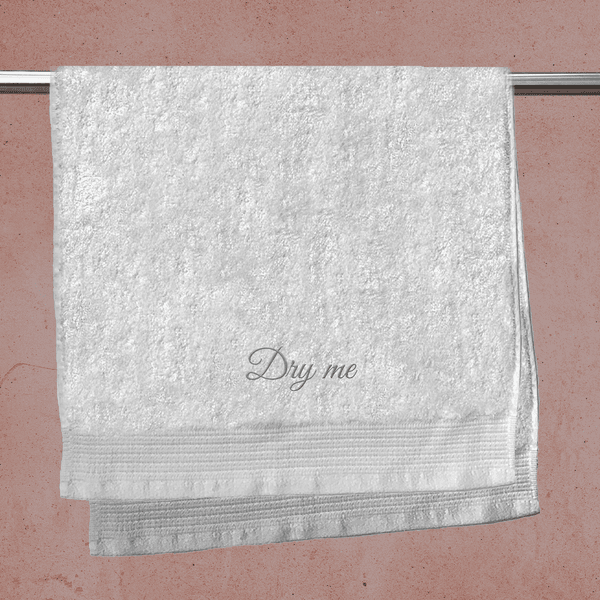 Dry Me Embroidered Hand Towel