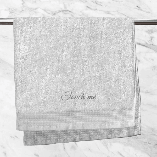 Touch Me Embroidered Hand Towel