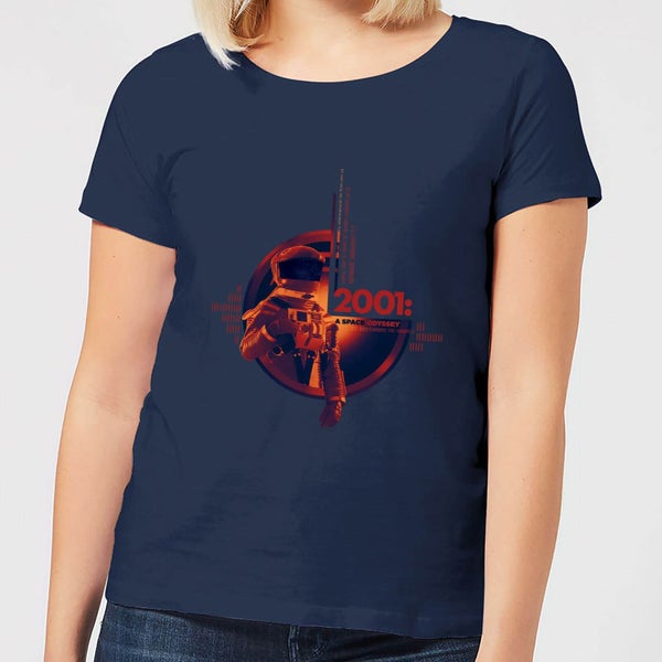 2001: A Space Odyssey 2001 Retro Space Suit Women's T-Shirt - Navy