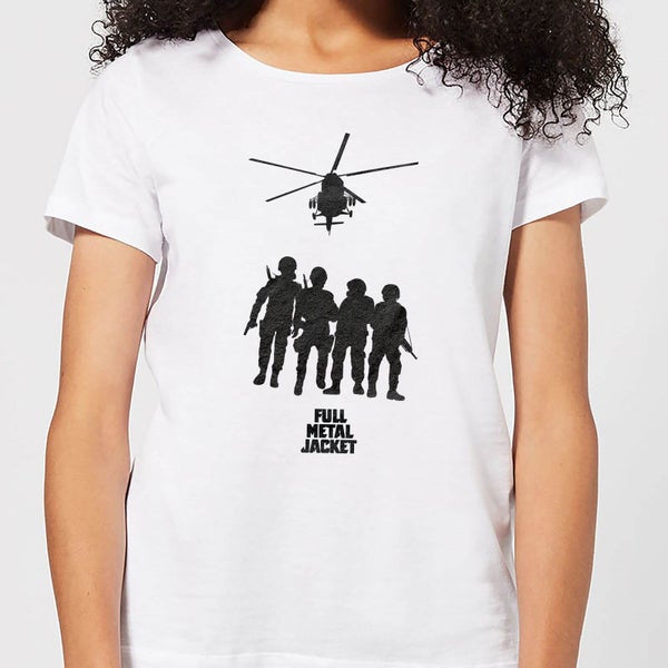 Full Metal Jacket Soliders And Helicopter Women's T-Shirt - White