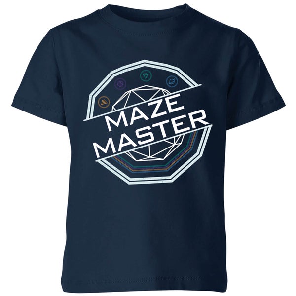 Crystal Maze Maze Master Kids' T-Shirt - Navy