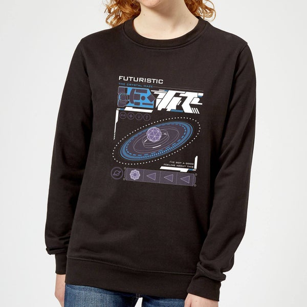 Crystal Maze Futuristic Zone Women's Sweatshirt - Black