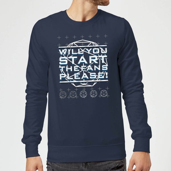 Crystal Maze Will You Start The Fans Please! Sweatshirt - Navy