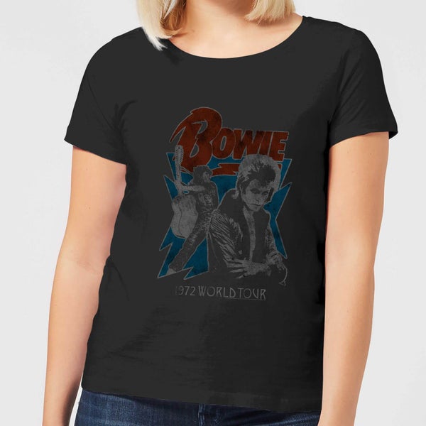 David Bowie 72 Tour Women's T-Shirt - Black