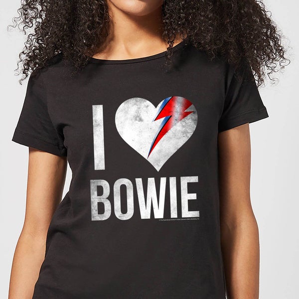 David Bowie I Love Bowie Women's T-Shirt - Black