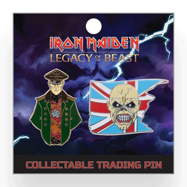Pin de revers Iron Maiden Legacy of the Beast - Général corrompu et Trooper Eddie