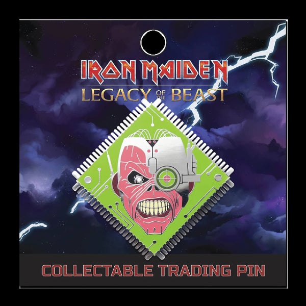 Pin de revers Iron Maiden Legacy of the Beast - Cyborg Eddie