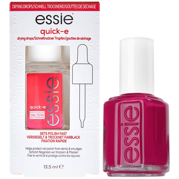 Essie Exotic Liras Pink Nail Polish and Quick Dry Drops Kit Exclusive (Worth £16.98) LOOKFANTASTIC