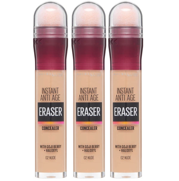 Maybelline Instant AntiAge Eraser Eye Concealer 3 Pack Exclusive