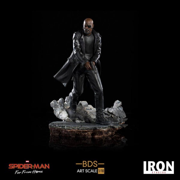 Iron Studios Spider-Man : Far From Home BDS Art Statuette Deluxe échelle 1/10 Nick Fury