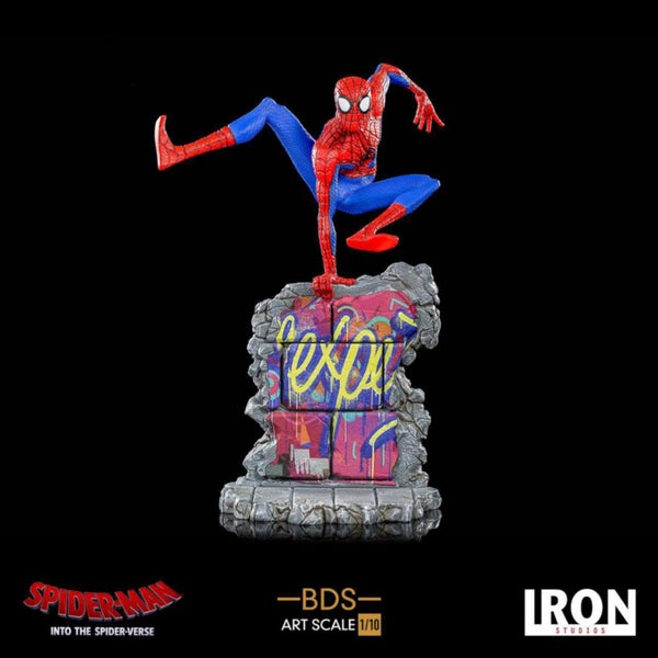 Iron Studios Spider-Man : Into the Spider-Verse BDS Art Statuette Deluxe échelle 1/10 Peter B. Parker