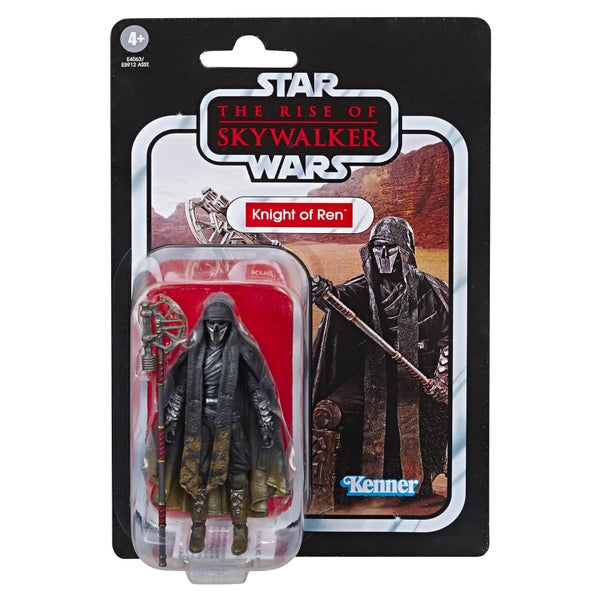 Hasbro Star Wars, épisode IX : L'Ascension de Skywalker Collection Vintage Knight of Ren (Long Axe) Figurine articulée 10 cm