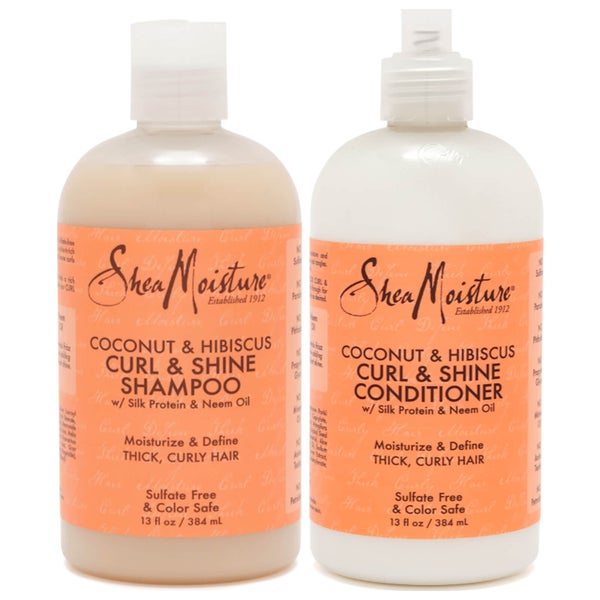 SheaMoisture Shampoo and Conditioner Curly Hair Duo lookfantastic 台灣站