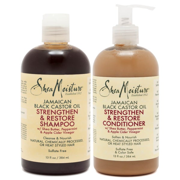SheaMoisture Shampoo and Conditioner Damaged Hair Duo lookfantastic