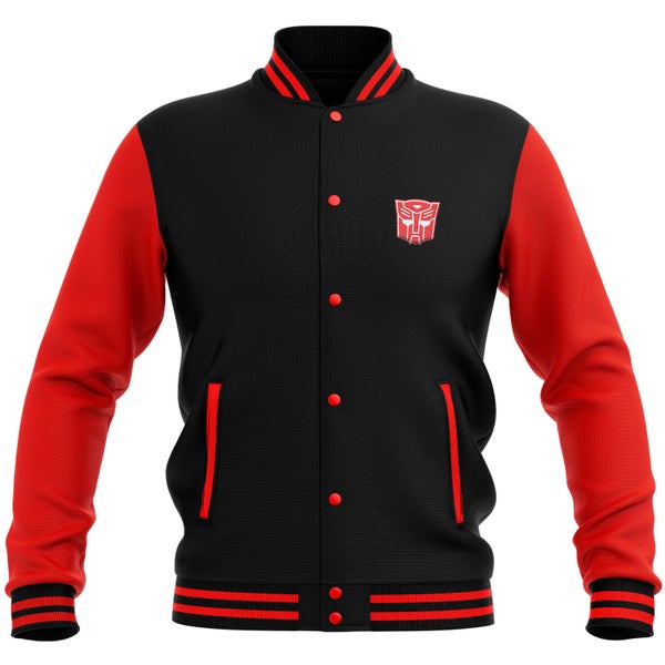 Transformers Autobot Varsity Jacket Black / Red Clothing Zavvi UK