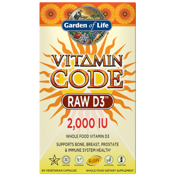Vitamin Code Raw D3 2000 Iu 60 Capsules Every Health